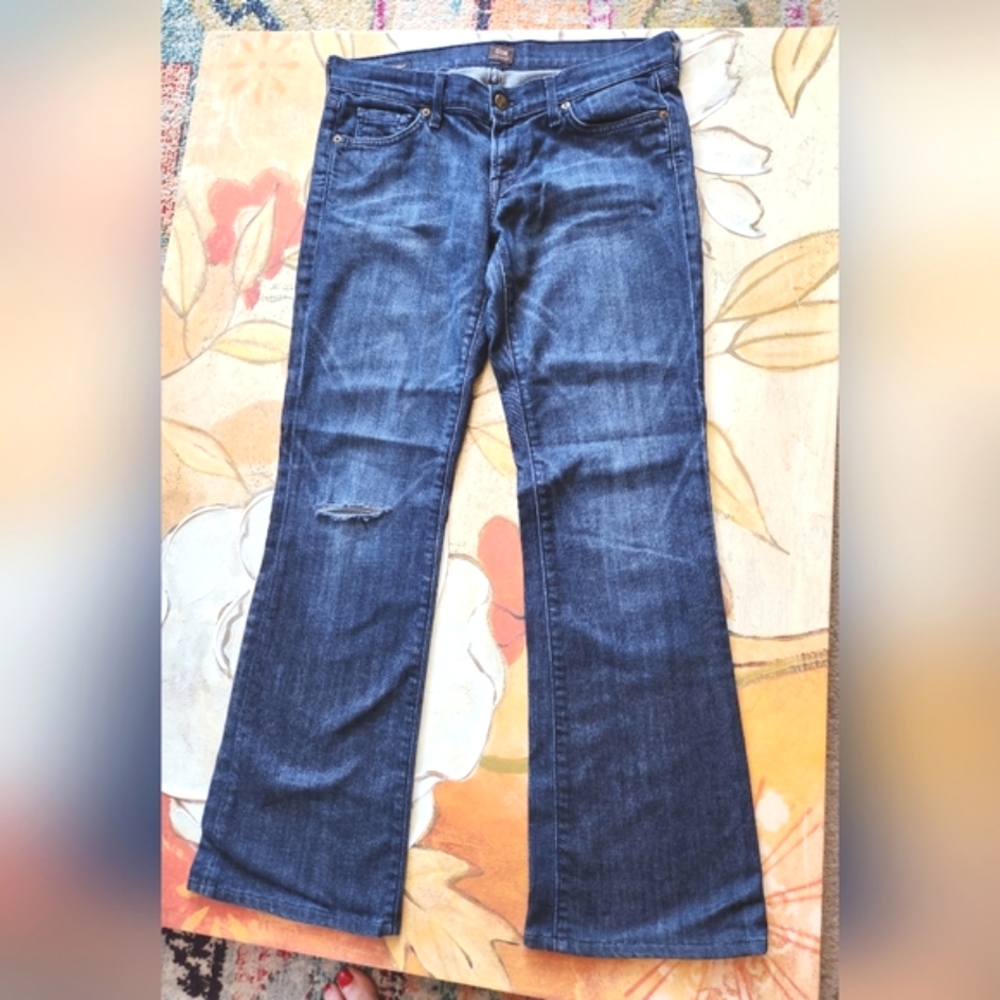 COH DITA Citizens Humanity Bootcut Jeans Low Rise Petite Stretch Medium Blue 29P - Picture 5 of 16